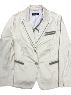 $400 GERRY WEBER Blazer Jacket Business Casual Cotton Coat Womens 14 (Large)